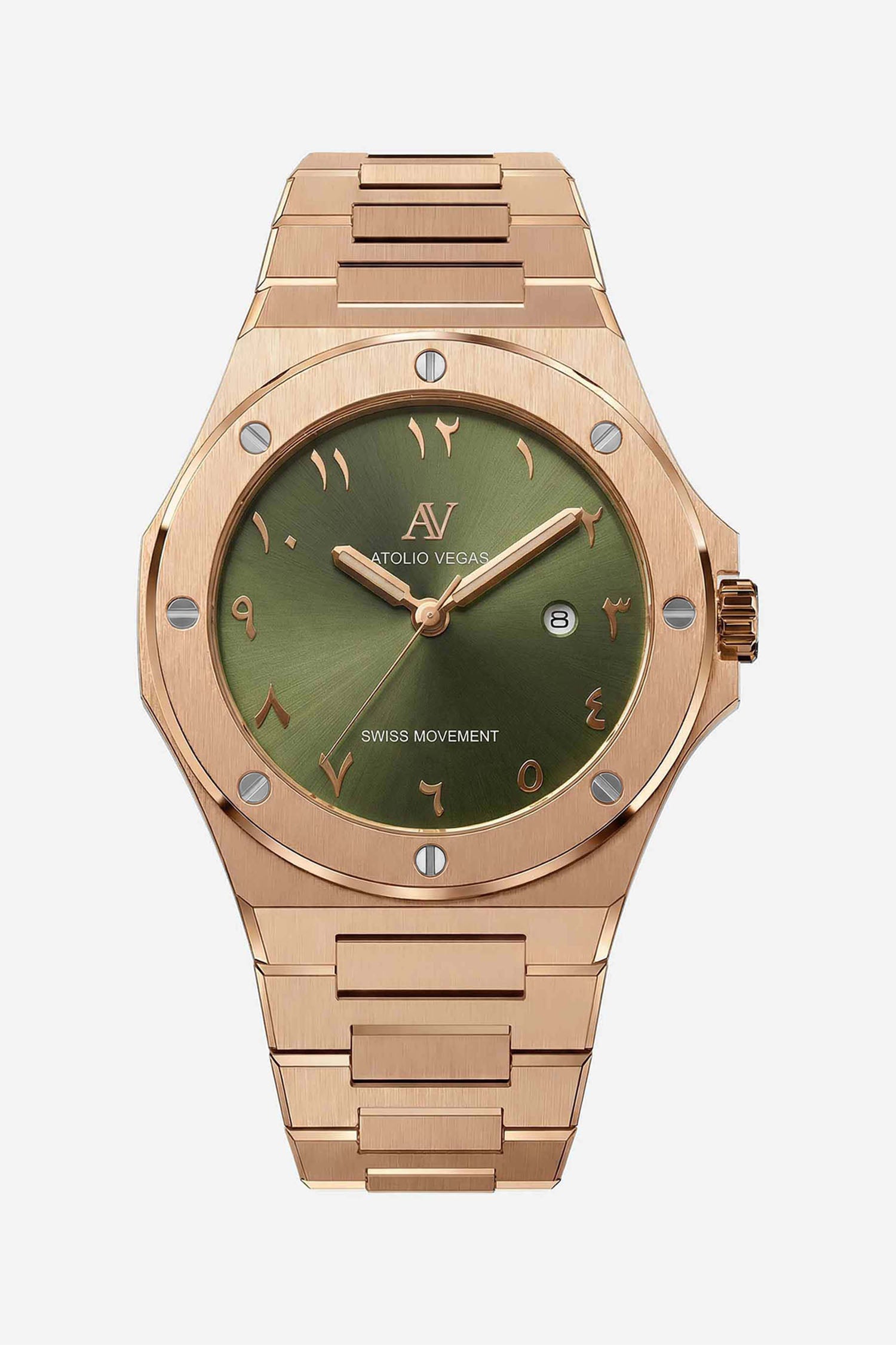 Zolten Arabic Olive Green | Men's Watch 42mm | Atolio Vegas