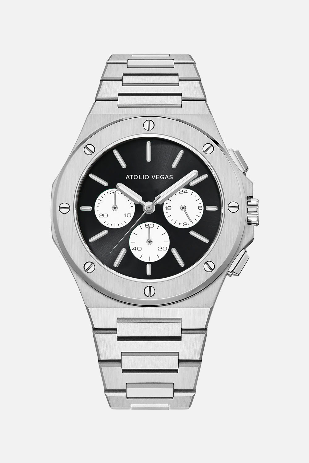Zolten Chronograph Green White | Men's Watch | Atolio Vegas