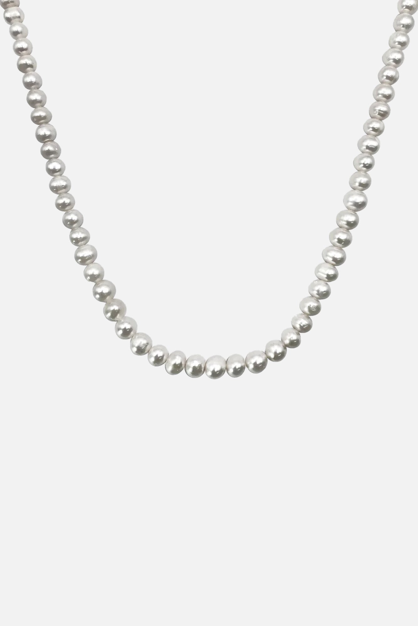 ROUNDED REAL PEARL NECKLACE