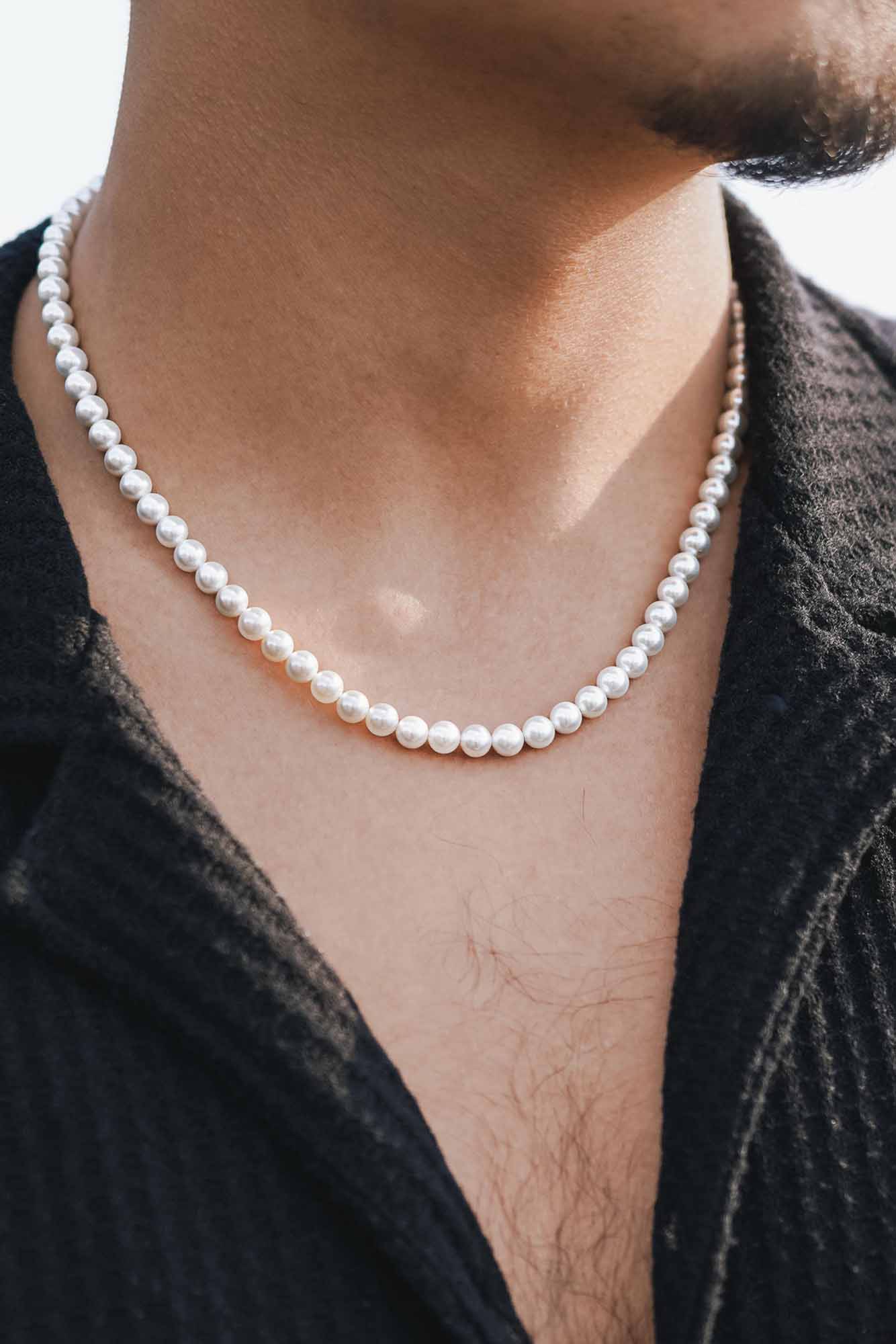 ROUNDED REAL PEARL NECKLACE