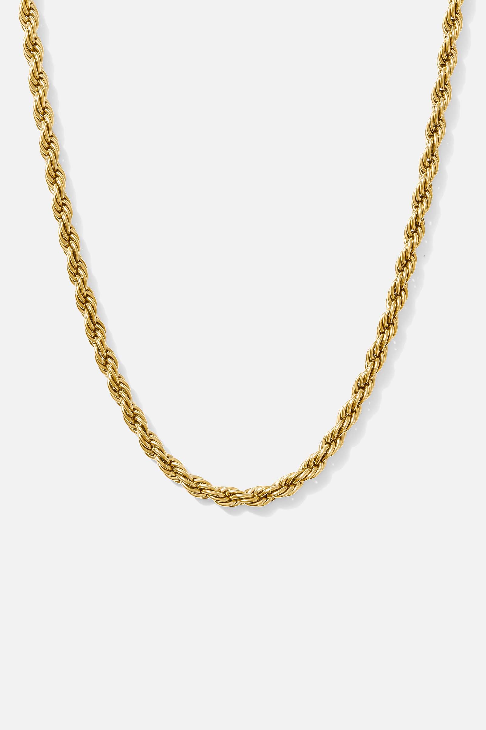 Men's Gold Chain Necklace | Rope | 5mm Width | Atolio Vegas