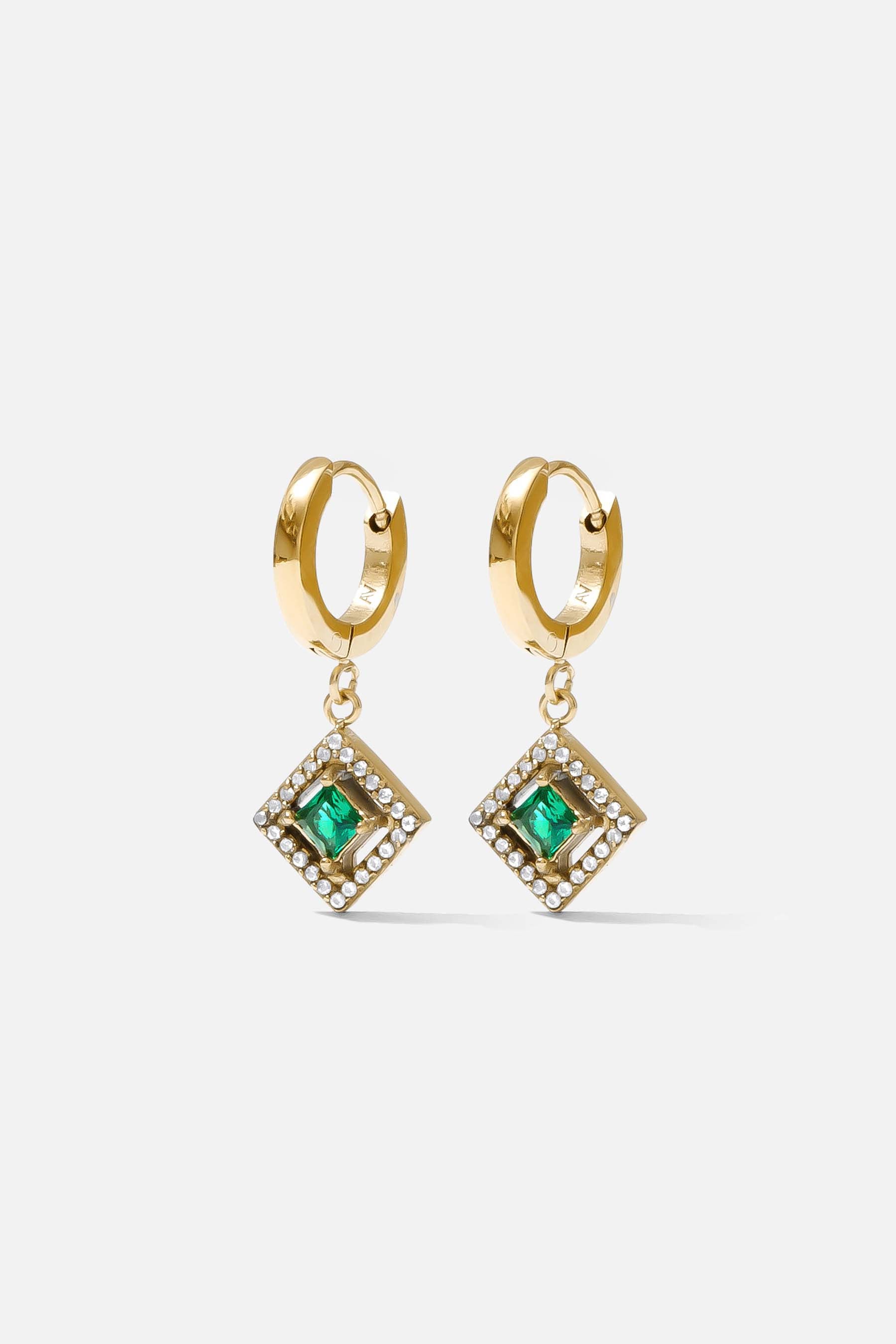 LUNÁ EMERALD EARRINGS